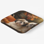 ラサアプソパピーオータムデライトカボチャ ペーパープレート (傾斜あり)