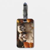 ラサアプソパピーオータムデライトカボチャ ラゲッジタグ (裏面縦)