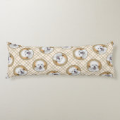 ラサアプソパピー絵を描の可愛いオリジナルドッグアート ボディピロー (正面)