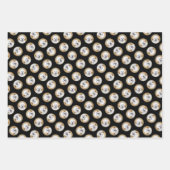 ラサアプソパピー絵を描の可愛いオリジナルドッグアート ラッピングペーパーシート (正面3)