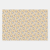 ラサアプソパピー絵を描の可愛いオリジナルドッグアート ラッピングペーパーシート (正面)