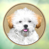 ラサアプソパピー絵画ズ – かわいいオリジナルドッグアート ウィンドウサイン (シート3)