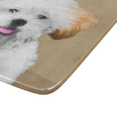 ラサアプソパピー絵画ズ – かわいいオリジナルドッグアート カッティングボード (角)