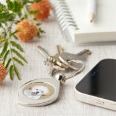 ラサアプソパピー絵画ズ – かわいいオリジナルドッグアート キーホルダー (側面)