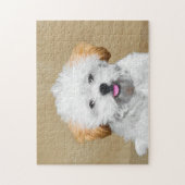 ラサアプソパピー絵画ズ – かわいいオリジナルドッグアート ジグソーパズル (縦)