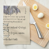 ラサアプソマンガードッグ引用文キッチンタオル キッチンタオル (四つ折り)