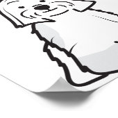 ラサアプソ犬マンガ ポスター (角)