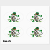 ラサアプソSt patricks 楕円形シール (シート)