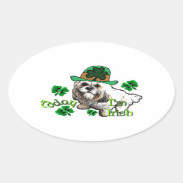 ラサアプソSt patricks 楕円形シール