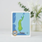 ラサイの地図 ポストカード (スタンド正面)