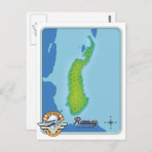 ラサイの地図 ポストカード (正面/裏面)