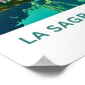 ラサグラダファミリアスペイントラベルプリント ポスター (角)