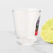 ラサチベットトラベルアートヴィンテージ ショットグラス (左)