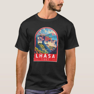 ラサチベットトラベルアートヴィンテージ Tシャツ