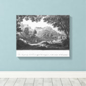 ラサンゲゼとして知られているtorrentのビュー キャンバスプリント (インサイチュ (ウッドフロア))