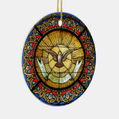 ラサントシャペルのステンドグラス窓 セラミックオーナメント (右)