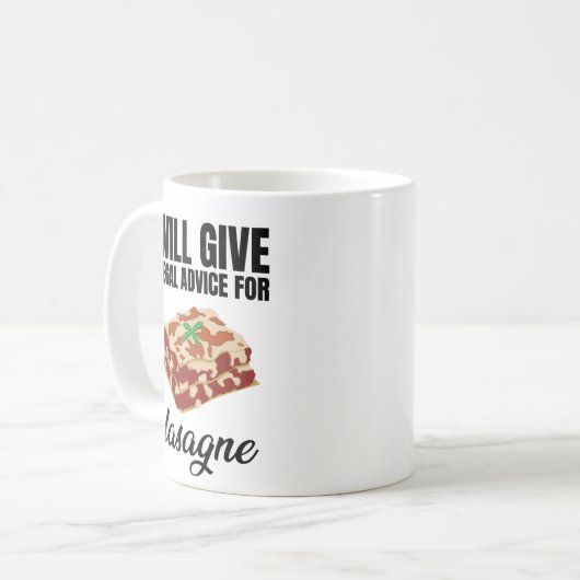 ラサ与えニャの法律アドバイスの遺言 コーヒーマグカップ (正面左)