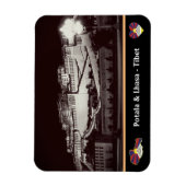 ラサ夜 – ポタラ宮、チベット/ヴィンテージ マグネット (縦)