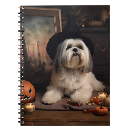ラサ・アプソのかぼちゃ ハロウィーン スケアリー ノートブック (正面)