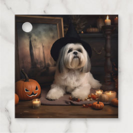ラサ・アプソのかぼちゃ ハロウィーン スケアリー フェイバータグ