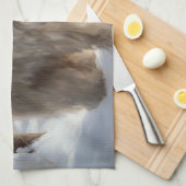 ラサ・アプソ雪のクリスマスを許可 キッチンタオル (四つ折り)