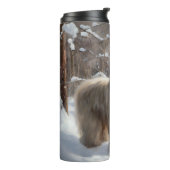 ラサ・アプソ雪のクリスマスを許可 タンブラー (回転左)