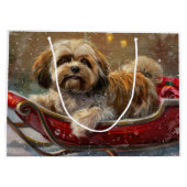 ラサ・アプソ・クリスマス ラージペーパーバッグ (裏面)