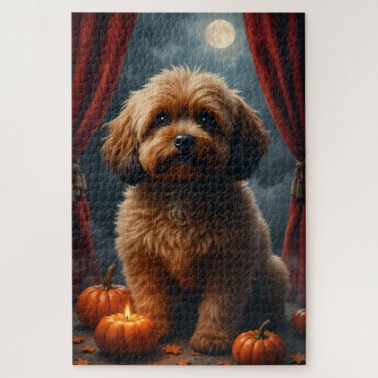 ラサ・アプソ ゴシック ハロウィン肖像画 アート ジグソーパズル (縦)
