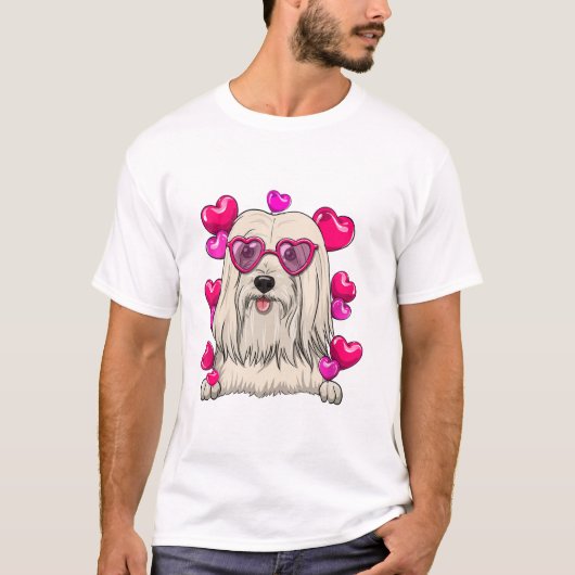 ラサ・アプソ バレンタインデー Tシャツ (正面)