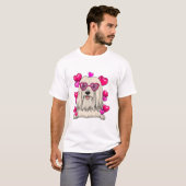 ラサ・アプソ バレンタインデー Tシャツ (正面フル)