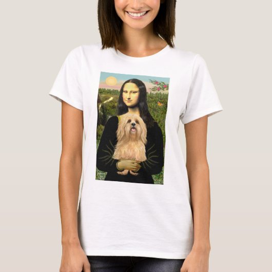 ラサ・アプソ 9 - モナ・リザ Tシャツ (正面)