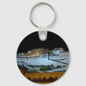 ラサ、ポタラ宮の夜、チベット、ヒマラヤ キーホルダー (正面)