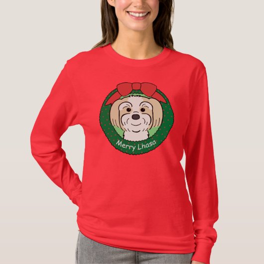 ラサApsoのクリスマス Tシャツ (正面)