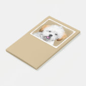 ラサApsoの子犬の絵画-かわいい元の犬の芸術 ポストイット (アングル)