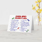 ラサAPSOの特性の法律2 カード (黄色い花)