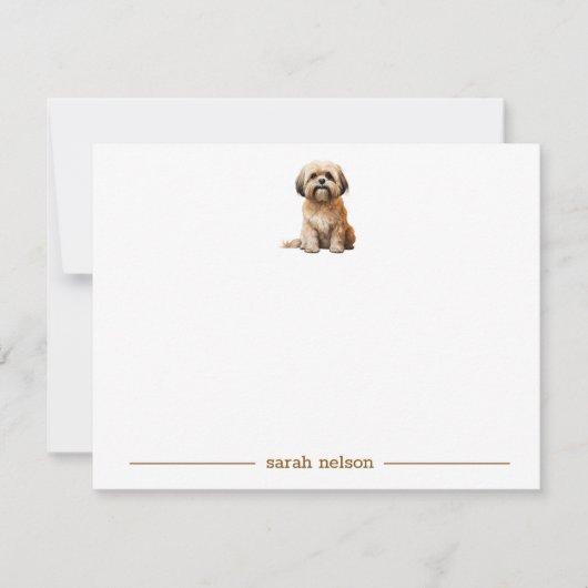 ラサApsoノートカパーソナライズされたード ノートカード (正面)