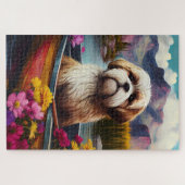 ラサApso上のパドル：風光明媚な冒険 ジグソーパズル (横)