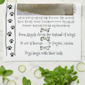 ラサApso犬の引用文 キッチンタオル (折り畳み)