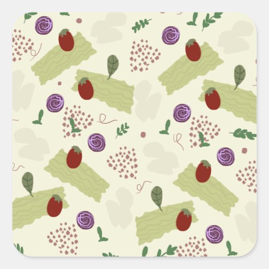 ラザグナスープピザレストランチーズスパゲッティ スクエアシール (正面)