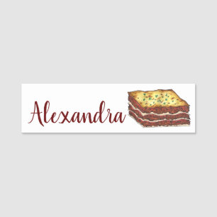 ラザグナラザグナイタリアンアメリカ料理食品 名札