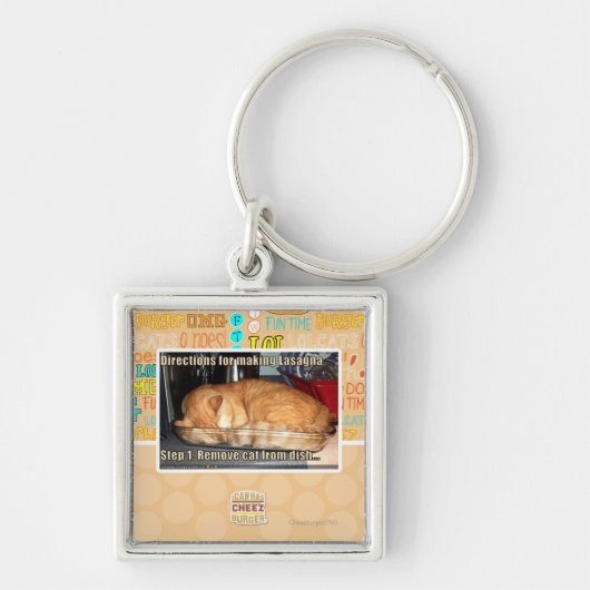 ラザニアの作成 キーホルダー (正面)