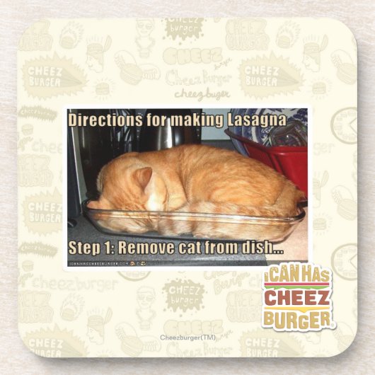 ラザニアの作成 コースター (正面)