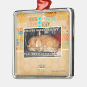 ラザニアの作成 メタルオーナメント (左)