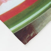 ラザニアの夕食 フリースブランケット (角)