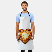 ラザニアハート エプロン (着用した状態)