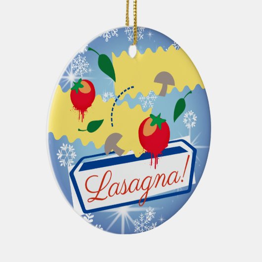 ラザニアフーイタリアンドクリスマスツリーオーナメント セラミックオーナメント (右)