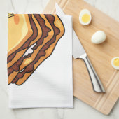 ラザニア漫画イラストレーション キッチンタオル (四つ折り)