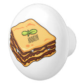 ラザニア漫画イラストレーション セラミックノブ (右)