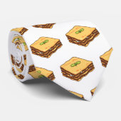 ラザニア漫画イラストレーション ネクタイ (ロール)