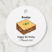 ラザニア漫画イラストレーション フェイバータグ (裏面)